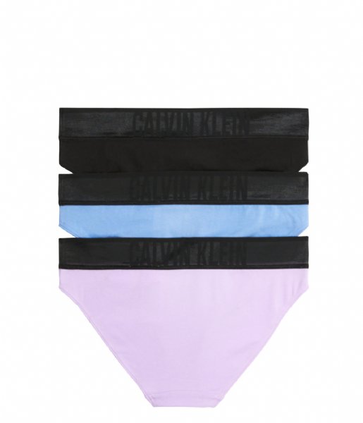 Calvin Klein  3-Pack Bikini Fwisteria Wblue Pblack (0VN)