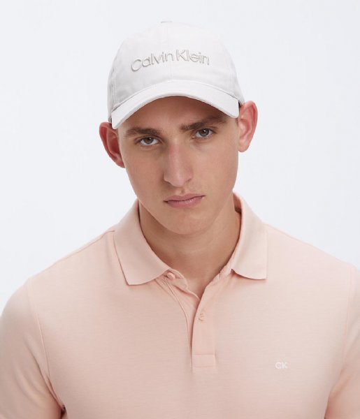 Calvin Klein Hoed - cap Calvin Embroidery BB Cap Stony Beige (ACE) Calvin Klein Hoed - cap Calvin Embroidery BB Cap Stony Beige (ACE)