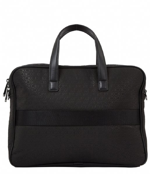 Calvin Klein  Ck Elevated Laptop Bag Repreve Black Tonal Mono (01I)