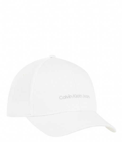 Calvin Klein  Institutional Cap White-Silver Logo (0Li)