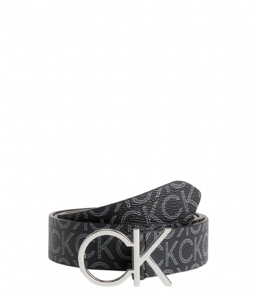 Calvin Klein  Re-Lock Ck Logo Belt Black Mono (0GJ)