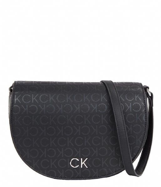 Calvin Klein  Ck Daily Saddle Bag Black Epi Mono (0Gj)