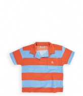 CarlijnQ Loose Fit Polo Stripes Red/Blue