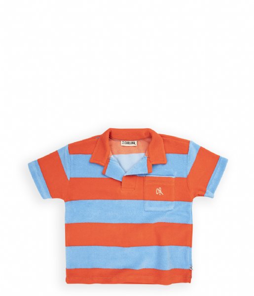 CarlijnQ  Loose Fit Polo Stripes Red/Blue