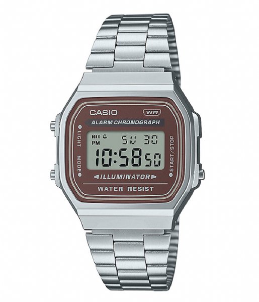 Casio  Vintage A168WA-5AYES Silver colored Brown