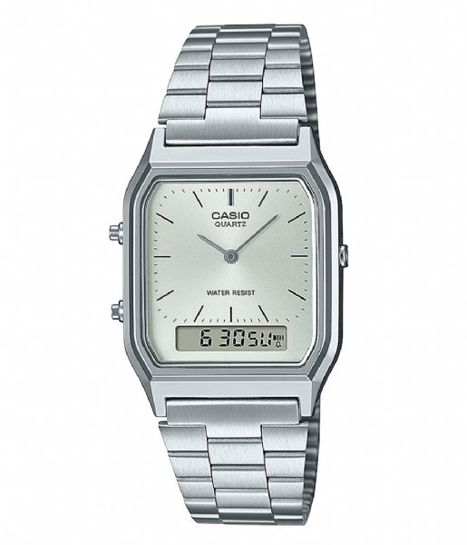 Casio  Vintage AQ-230A-7AMQYES Silver colored Green