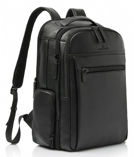 Castelijn & Beerens  Nappa X Uniform Travel Backpack 15.6 Inch RFID Black (ZW)
