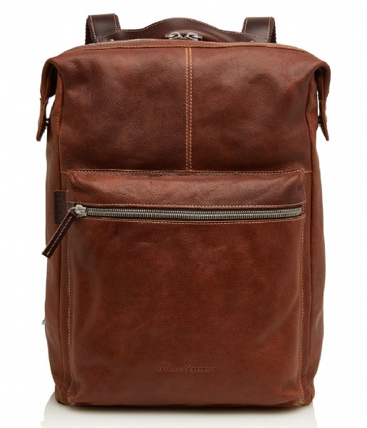 Castelijn & Beerens  Rudy Backpack 15.6 Inch light brown