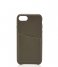 Castelijn & Beerens  Nappa Back Cover Wallet iPhone 7 + 8 dark military