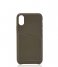 Castelijn & Beerens  Nappa Back Cover Wallet iPhone X + XS dark military
