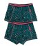 Claesens  Girls Boxer 2-pack Green Panther
