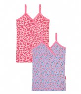 Claesens Girls Singlet 2 Pack Panther Hearts