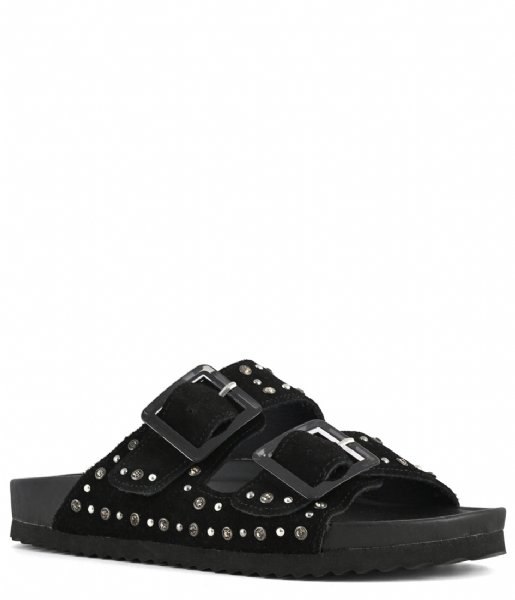 Colors of California  Cow Suede Bio With Studs Black (BLA)