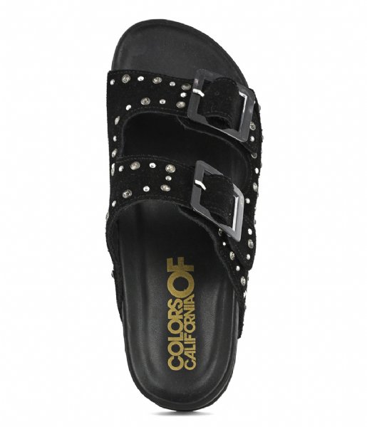 Colors of California  Cow Suede Bio With Studs Black (BLA)
