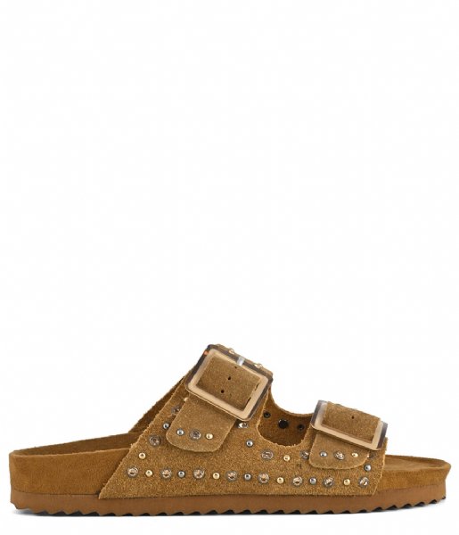 Colors of California  Cow Suede Bio With Studs Tan (TAN)