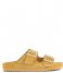 Colors of California  Cow Suede Bio With Two Buckles Peanut Butter (PEB)