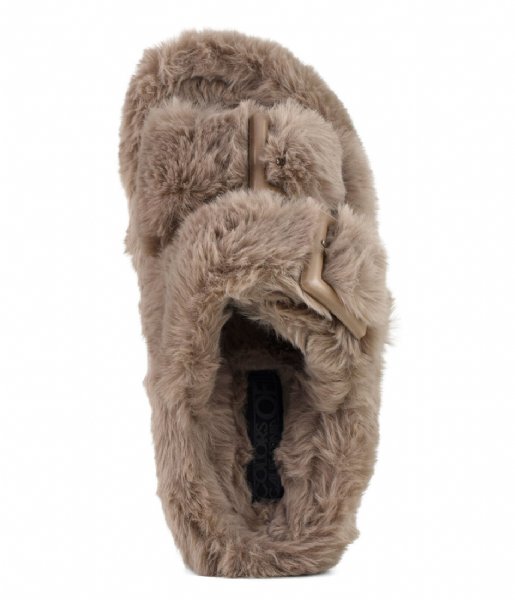 Colors of California  Slipper in faux fur Taupe (TAU)