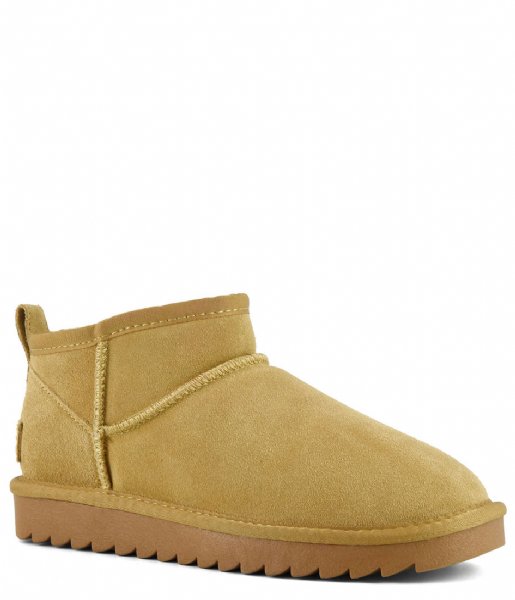 Colors of California  Short Winter boot in suede Camel (CAM)