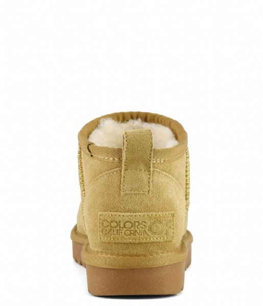 Colors of California  Short Winter boot in suede Camel (CAM)