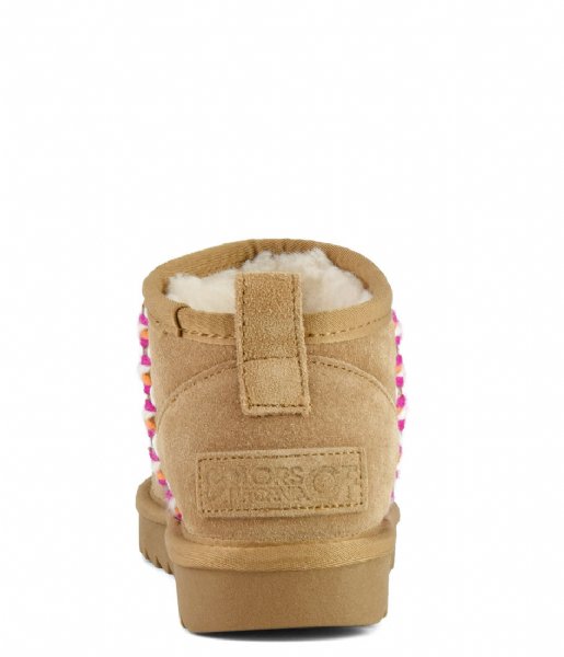 Colors of California  Short winter boot mul stitch Tan (TAN)