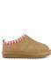 Colors of California  Sabot in suede with stitchings Tan (TAN)