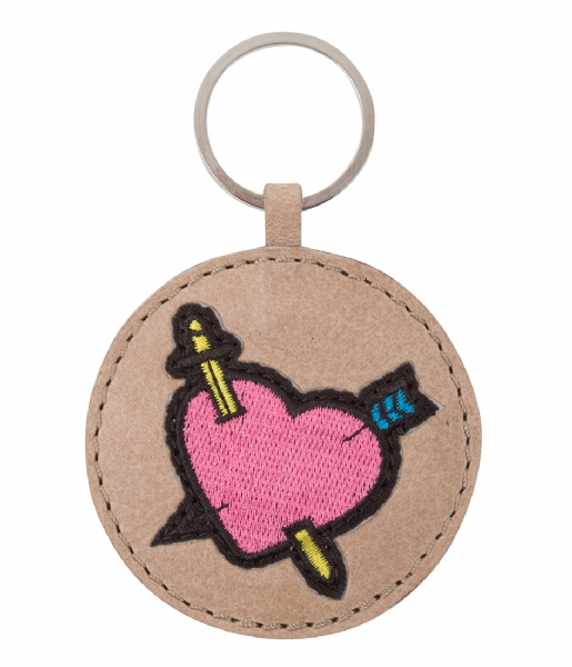 Cowboysbag  Small Keychain Heart With Arrow sand