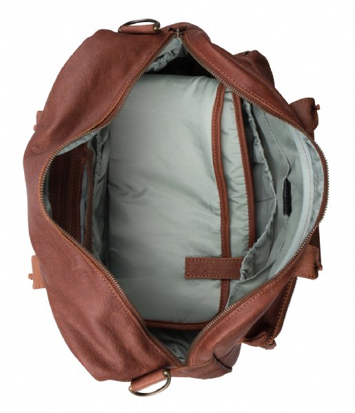 Cowboysbag Luiertas The Diaper Bag Inside cognac & mint inside | The Little Green Bag