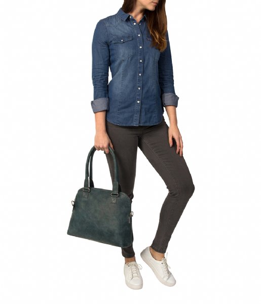 Cowboysbag Schoudertas Bag Carfin petrol Cowboysbag Schoudertas Bag Carfin petrol