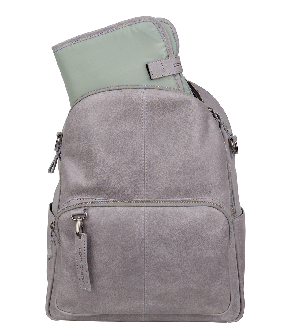 Cowboysbag Luiertas Diaper Backpack Oburn Grijs female 1 Leer