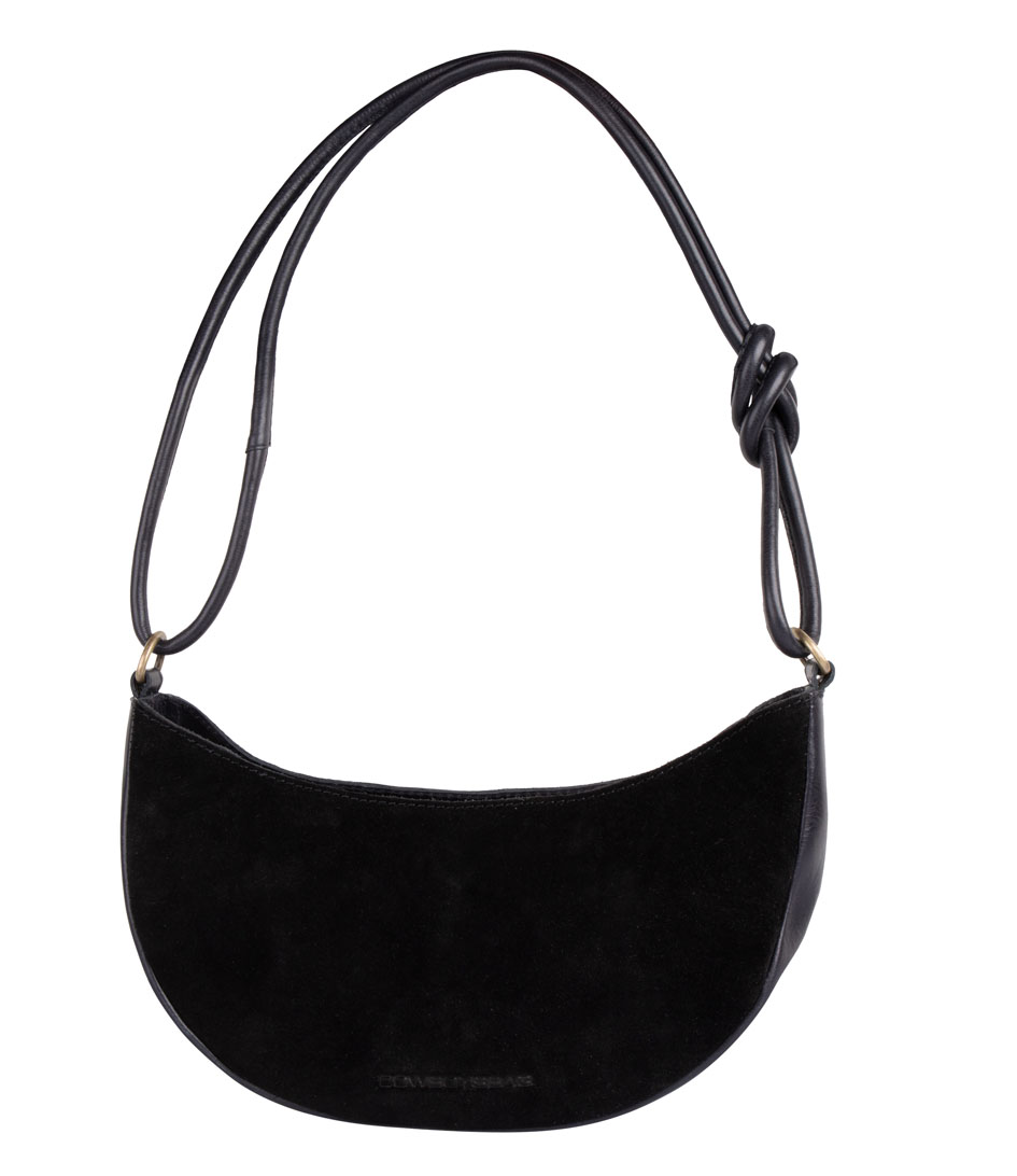 Black Crescent Moon Shoulder Bag