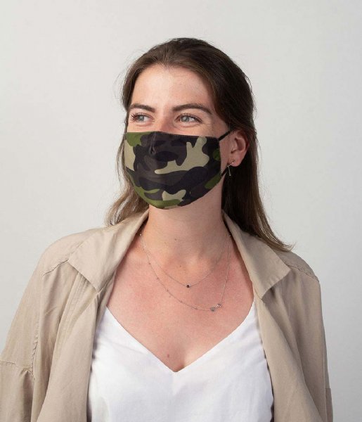 Cowboysbag Mondkapje Camouflage Mask Army Green(983)