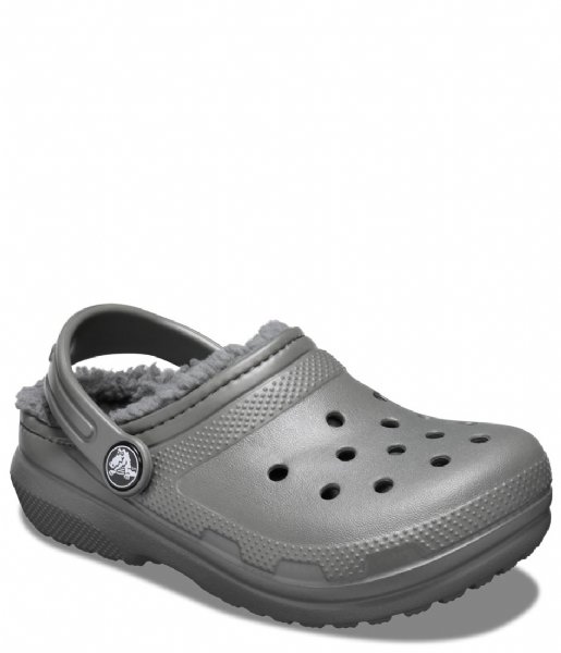 Crocs  Classic Lined Clog Kids Slate Grey Smoke (0EX)