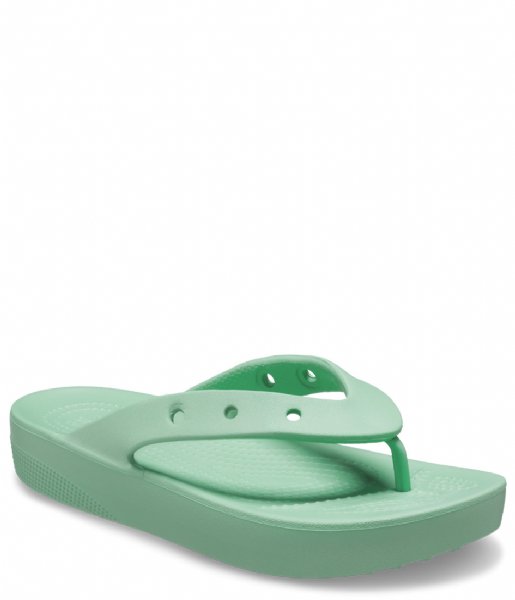 Crocs  Classic Platform Flip Women Jade Stone (3UG)