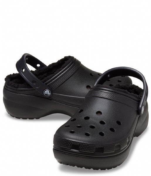 Crocs  Classic Platform Lined Clog Women Black (001)