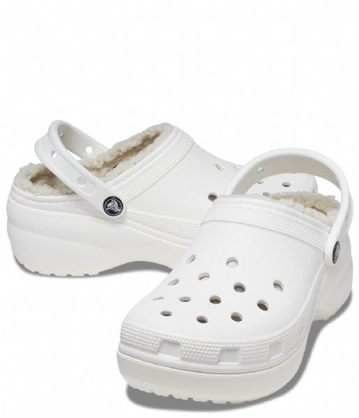Crocs  Classic Platform Lined Clog Women White (100)