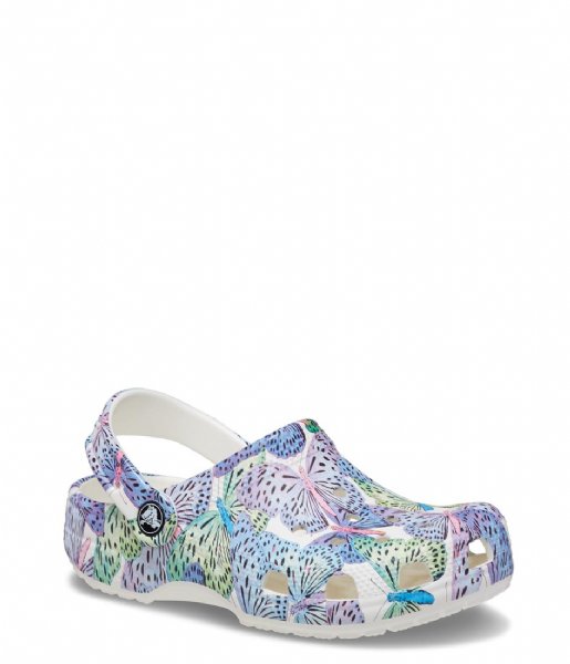 Crocs  Classic Butterfly Clog Kids White/Multi (94S)