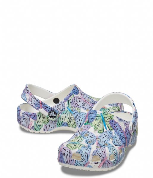 Crocs  Classic Butterfly Clog Kids White/Multi (94S)