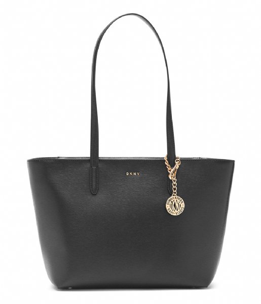 actrice lens frequentie DKNY Schoudertas Bryant Medium Tote Black Gold | The Little Green Bag