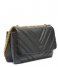 DKNY  Vivian Chevron Double Shoulderbag Black Gold