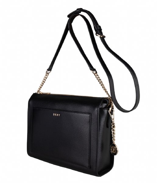 DKNY Crossbodytas Bryant Med Box Crossbody Black gold DKNY Crossbodytas Bryant Med Box Crossbody Black gold