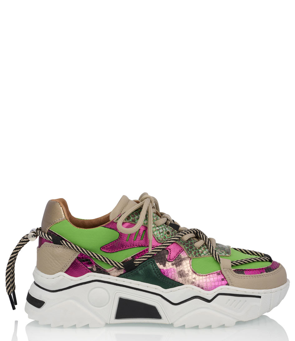 DWRS Sneakers Jupiter Green Fuchsia (5861) | The Little Green Bag