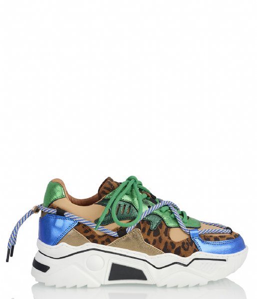 DWRS Sneakers Jupiter Leopard Green / Blue (6321)