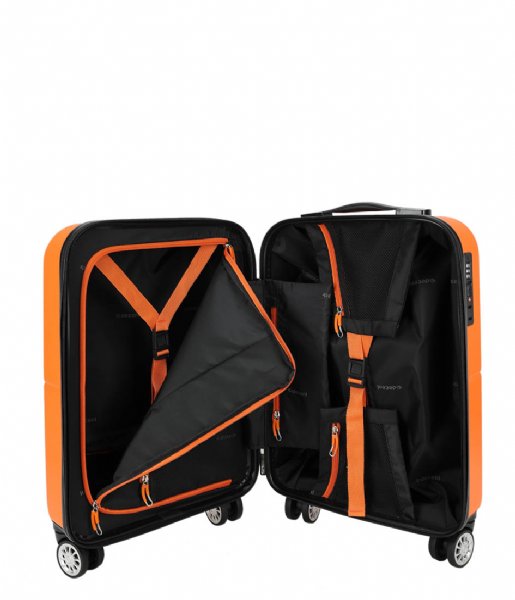 Decent Walizki na bagaż podręczny Neon-Fix Cabin Trolley 55 cm Oranje