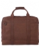 Decoded  Leather Bag 15 inch cinnamon brown
