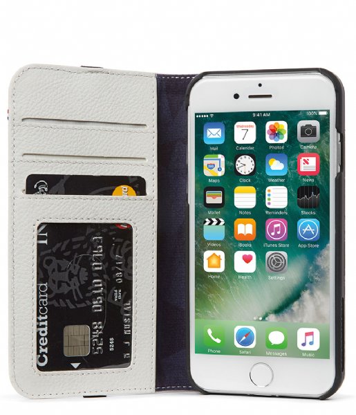 Decoded  Leather Wallet Case iPhone 8/7/6s/6 white grey