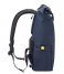 Delsey  Turenne Soft Backpack Pc Protection 14 Inch Rolltop Dark Blue