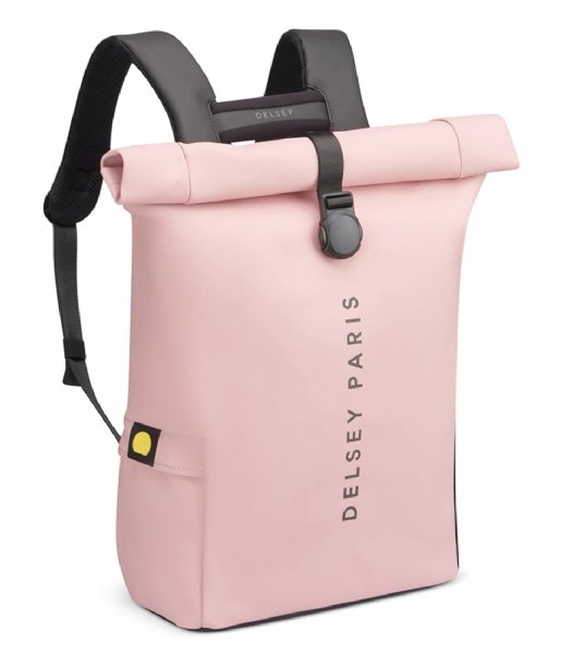 Delsey  Turenne Soft Backpack Pc Protection 14 Inch Rolltop Pink