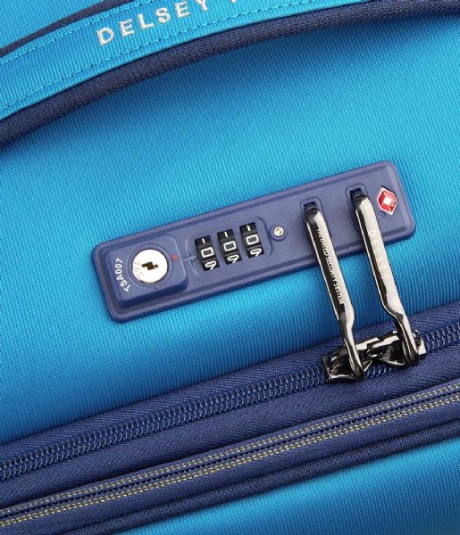 Delsey Walizki na bagaż podręczny Brochant 3 Carry On S Expandable 55cm Blue
