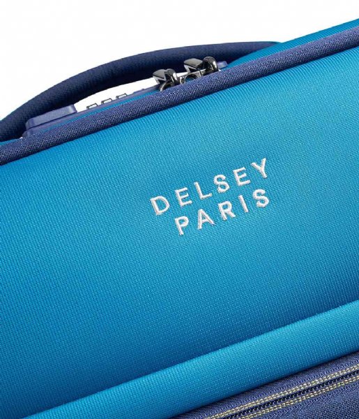 Delsey Walizki na bagaż podręczny Brochant 3 Carry On S Expandable 55cm Blue