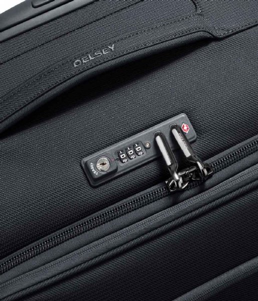 Delsey Walizki na bagaż podręczny Montmartre Air 2.0 Carry On S Slim Expandable 55cm 4W Black